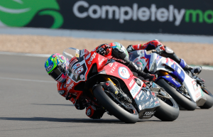 Josh Brookes, Glenn Irwin, 2022 Silvestone BSB. [credit: Ian Hopgood Photography]