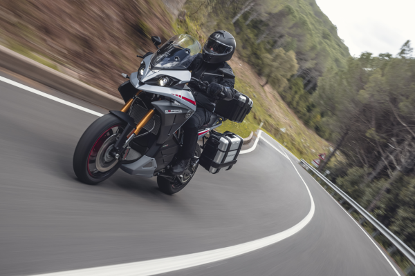 Energica Experia on mountain road. - Energica